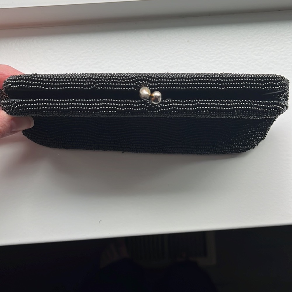 Black Beaded Evening Bag - Picture 8 of 11